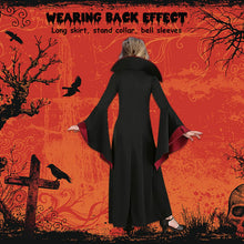Carica l'immagine nel visualizzatore di Gallery, PABTID Costume da Vampiro per Bambina e Ragazza Halloween Dress Up Party Travestimento Gotico Victorian Vampira Cosplay Carnevale Festa a Tema Vampiro (140)
