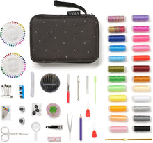 Carica l'immagine nel visualizzatore di Gallery, VIOLA, Zig Zag Kit Cucito Premium, 178 Accessori per Cucire, Set Cucito da Viaggio Completo, Astuccio per Orlo e Rammendo Principianti, 24 Rocchetti Filo, Bottoni, Spille, Aghi, Apriasole