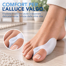 Carica l'immagine nel visualizzatore di Gallery, ALL4US® Alluce Valgo Correttore Tutore Alluce Valgo 6 Pezzi Silicone