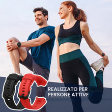 Carica l'immagine nel visualizzatore di Gallery, kwmobile 2x Cinturino Silicone Fibbia Compatibile con Amazfit Active Edge (A2212) Cinturino - Cinturini 14-22 cm