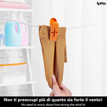Carica l'immagine nel visualizzatore di Gallery, IPEA Mollette per il Bucato con Cestino in Plastica - 36 PEZZI - Super Leggero con Ganci - Mollette Colorate con Cestello per Appendere e Stendere Vestiti, Biancheria, Accessori - Stendibiancheria