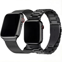 Carica l'immagine nel visualizzatore di Gallery, Confezione da 2 Cinturino di ricambio in metallo compatibile con Apple Watch