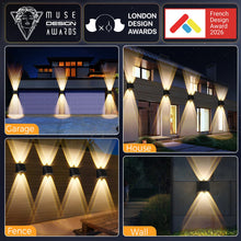 Carica l'immagine nel visualizzatore di Gallery, Quntis Applique LED Esterno Solare Bianca Calda e Colore