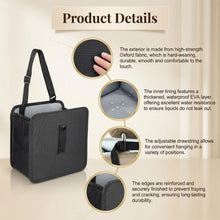 Carica l'immagine nel visualizzatore di Gallery, 2 PCS pattumiera per auto pieghevole impermeabile a prova di perdite 23 x 23 cm cestino per auto in tessuto oxford con c