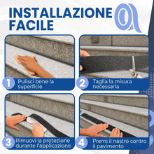 Carica l'immagine nel visualizzatore di Gallery, Nastro Antiscivolo 10 Metri per Scale e Gradini | 1 Rotolo 5cm x 10m | R13 Alta Aderenza Testato SGS | Adesivo Forte per