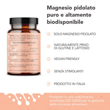 Carica l'immagine nel visualizzatore di Gallery, NOVIQA Magnesio Pidolato 980mg, 120 Capsule, Integratore Magnesio Organico Naturale ad Alta Biodisponibilità per Muscoli