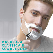 Carica l'immagine nel visualizzatore di Gallery, Gillette Mach 3 Rasoio Barba Manuale, 12 Lamette Uomo, Multicolore