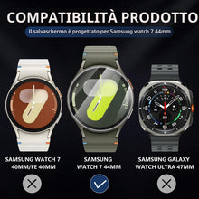 Carica l'immagine nel visualizzatore di Gallery, Diruite 4 Pezzi Vetro Temperato per Samsung Galaxy Watch 7/6/5/4 44mm Pellicola Protettiva,HD Vetro Senza Bolle Protezio