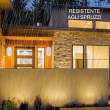Carica l'immagine nel visualizzatore di Gallery, Sigmaled lighting - Plafoniera Led Esterno Interno 10W IP54, Applique da Parete Esterno con Sensore di Movimento, Luce N