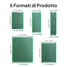 Carica l'immagine nel visualizzatore di Gallery, ELEGOO Basetta Millefori Scheda Prototipo PCB Circuito Board 32 Pezzi