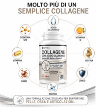Carica l'immagine nel visualizzatore di Gallery, NutrexLab Collagene Bovino Idrolizzato Acido Ialuronico 2100mg 180 Cpr