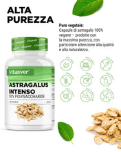 Carica l'immagine nel visualizzatore di Gallery, vit4ever Estratto di Astragalo 1400 mg – 50% Polisaccaridi – 180 Capsule