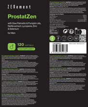 Carica l'immagine nel visualizzatore di Gallery, ProstatZen - Saw Palmetto, Zucca, Zinco &amp; Ortica, 120 Capsule