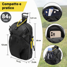 Carica l'immagine nel visualizzatore di Gallery, EEEKit Borsa Porta Cellulare per Spallaccio Zaino - Nera