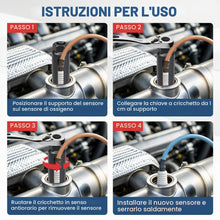 Carica l'immagine nel visualizzatore di Gallery, LALAGO 1 Pezzo Chiave a Bussola per Sensore di Ossigeno, Chiave per Sonde Lambda 22mm, Chiave per Sonde Lambda Bussola d