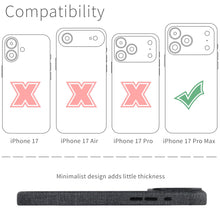 Carica l'immagine nel visualizzatore di Gallery, Dockem MSVL Cover per iPhone 17 Pro Max, Compatibile con MagSafe (Carbone)