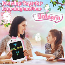 Carica l'immagine nel visualizzatore di Gallery, Unicorno Bambina Giocattolo Giochi Bambini - Idee Regalo Natale Compleanno Bambina Bambini Bambino 2 3 4 5 6 + Anno LCD Tavoletta Grafica Lavagna Magica Tablet Disegno Bambini Giochi Giocattoli Regali