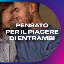 Carica l'immagine nel visualizzatore di Gallery, Durex Sync, Preservativi Ritardanti per Lui e con Rilievi e Nervature per Lei, 10 Profilattici con Lubrificante a Lunga 