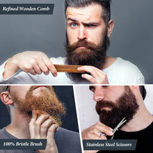 Carica l'immagine nel visualizzatore di Gallery, Oukzon Kit Barba Uomo, 10 in 1 Idee Regalo Uomo Natale Set Cura Barba