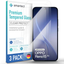 Carica l'immagine nel visualizzatore di Gallery, smartect Vetro Temperato 3 Pezzi per Oppo Reno 15 5G / 14 5G