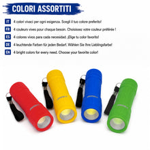 Carica l'immagine nel visualizzatore di Gallery, Velamp Kalibro Torcia LED COB 2 W – Luce Potente 110 Lumen, Portata 20 m, Autonomia 12 Ore, Corpo in ABS Resistente agli