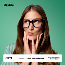 Carica l'immagine nel visualizzatore di Gallery, OPULIZE ERA Occhiali luce blu donna e uomo - Occhiali da lettura Antiriflesso Antibagliore - Confezione da 2 - UV400 Occ