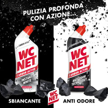 Carica l'immagine nel visualizzatore di Gallery, Wc Net – Carbon Active Instant White, Detergente Liquido per WC con Carboni Attivi, Prevenzione del Calcare e Igienizzan