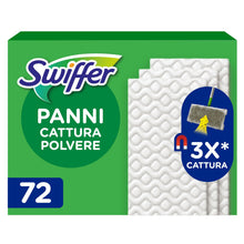 Carica l'immagine nel visualizzatore di Gallery, Swiffer Dry, Ricariche Microfibra Catturapolvere, 72 Panni, Maxi Pack