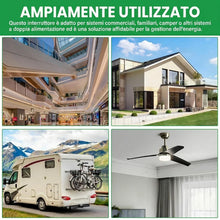 Carica l'immagine nel visualizzatore di Gallery, Commutatore 2P 63A interruttore separatore di carico Dual Power Manual Transfer Isolating Switch AC 230V con doppia pote