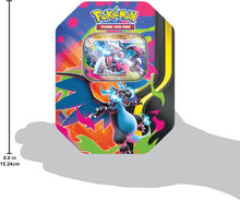 Carica l'immagine nel visualizzatore di Gallery, Pokémon: scatola da collezione Mega Charizard/Mega Charizard X-ex del GCC Pokémon (quattro buste di espansione e una car