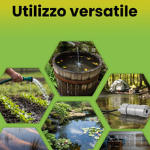 Carica l'immagine nel visualizzatore di Gallery, Offgridtec Pompa sommergibile 12V, 10 L/min, 0,5 bar, prevalenza 5 m, IP68, silenziosa 14,5 W con cavo 1,5 m, per trasfe