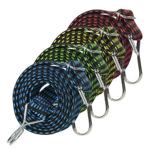 Carica l'immagine nel visualizzatore di Gallery, 4 Pezzi Corde Elastiche Con Gancio, 1M Elastici Con Ganci Regolabili, Corda Elastica per Teloni, Cinghie Elastiche Con G