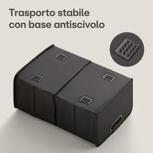 Carica l'immagine nel visualizzatore di Gallery, Praknu Organizzatore Baule Auto XL Pieghevole – 3 Scomparti con 5 Tasche
