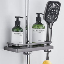 Carica l'immagine nel visualizzatore di Gallery, DUFU Mensola Doccia da Appendere Senza Forare Portaoggetti Doccia Bagno Rimovibile in ABS con Fibbia di Soffione Doccia 