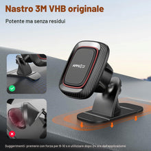 Carica l'immagine nel visualizzatore di Gallery, Supporto Cellulare Auto Magnetico, APPS2Car 360° Supporto Magnetico Telefono Auto per Cruscotto, Universale del Porta Ce