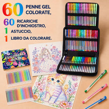 Carica l'immagine nel visualizzatore di Gallery, Melifluo Penne Gel Colorate Glitterate, Set da 120 Pezzi