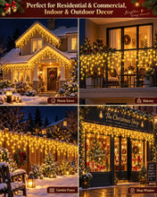 Carica l'immagine nel visualizzatore di Gallery, Luci Natale Esterno 12.5M 240 LED, Catena luminosa LED con Timer 8 Modi