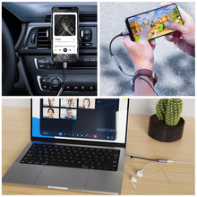 Carica l'immagine nel visualizzatore di Gallery, Amzpas Adattatore Jack per Cuffie USB C a 3.5mm, Adattatore Audio USB C a Cavo Dongle Aux per Samsung Galaxy S22 S21 S20