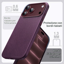 Carica l'immagine nel visualizzatore di Gallery, JETech Cover Magnetica Pelle Vegana per iPhone 18 Pro Max, Ciliegia Scuro