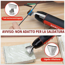 Carica l'immagine nel visualizzatore di Gallery, SHALL Mini set di pistole termiche, pistola termica portatile, supporto pieghevole, 2 impostazioni di temperatura 230°C/