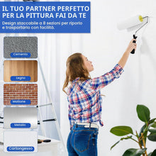 Carica l'immagine nel visualizzatore di Gallery, Rullo in Microfibra per Pittura da 23 cm con Asta di Estensione