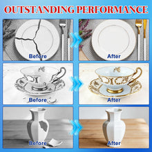 Carica l'immagine nel visualizzatore di Gallery, Colla per Ceramica 35g, Adesivo Istantaneo Forte, Impermeabile e Trasparente, per Riparare Porcellana, Ceramica, Vetro e