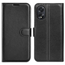 Carica l'immagine nel visualizzatore di Gallery, Cover per OPPO A38 / OPPO A18 4G, Custodia Portafoglio Cover a Libro in Pelle Flip Case con Silicone Bumper, Fibbia Magn