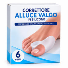 Carica l'immagine nel visualizzatore di Gallery, ALL4US® Alluce Valgo Correttore Tutore Alluce Valgo 6 Pezzi Silicone