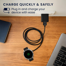 Carica l'immagine nel visualizzatore di Gallery, kwmobile Cavo Caricabatterie Compatibile con Amazfit Active3 Premium/T-Rex3 PRO/Active Max Cavo - Carica Batterie USB Sm
