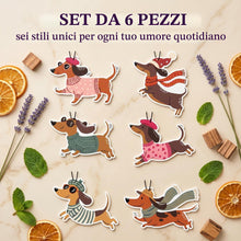 Carica l'immagine nel visualizzatore di Gallery, 6 Pezzi Diffusore Profumo Auto Aromaterapia, Deodorante Auto Clip per Presa d'Aria, Motivo Gattino Porta Profumi per Aut