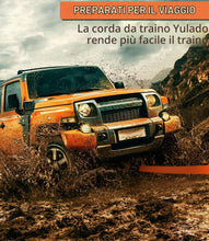Carica l'immagine nel visualizzatore di Gallery, Yulado Corda Traino Auto, Cinghia per Auto Fune Da 5m x 5cm 10T, Resistenza Alla Rottura di 26455 LBS, 2 Ganci Rinforzat