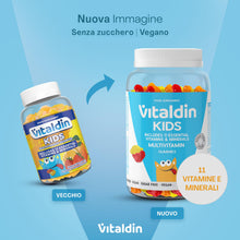 Carica l'immagine nel visualizzatore di Gallery, VITALDIN Gommose Multivitaminiche Bambini Senza Zuccheri - 70uds