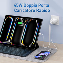 Carica l'immagine nel visualizzatore di Gallery, 45W 2-Porto USB C Rapido Caricatore per Google Pixel 11/10/9 Pro XL Fold
