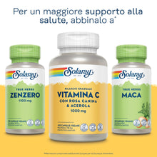 Carica l'immagine nel visualizzatore di Gallery, Solaray Vitamina C 1000mg Formula a Rilascio Graduale, 100 Capsule Vegane